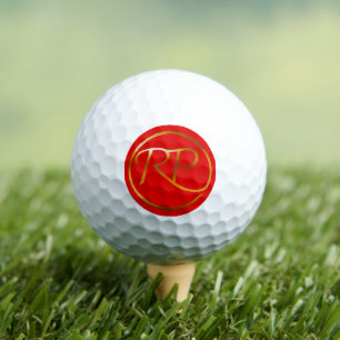 Goldene RAMO- und PAUL-Logo-Fan Golfball