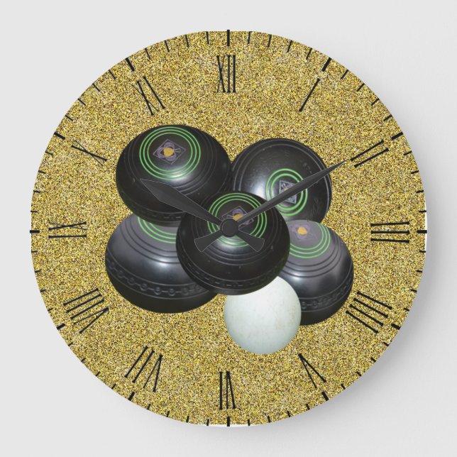 Goldene Rasenschüsseln, Wall-Uhr Große Wanduhr (Vorderseite)