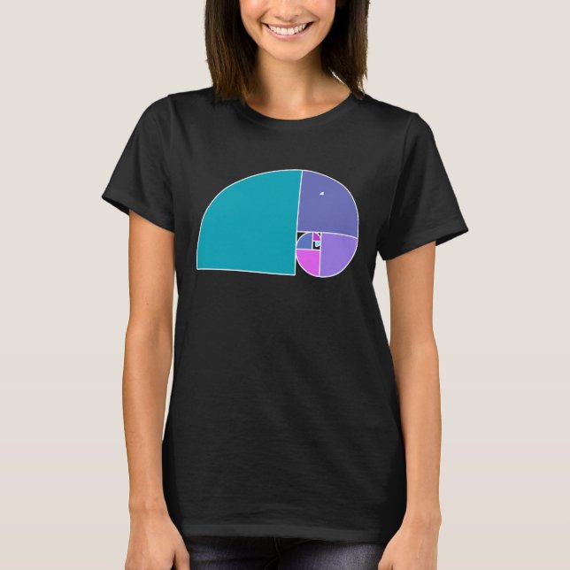 Goldene Ratio Elephant - Fibonacci Spiral 3 T-Shirt (Vorderseite)