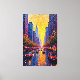 Goldene Reflektionen Leinwanddruck