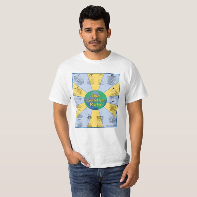 Goldene Regel in den Weltreligionen T-Shirt (Vorne ganz)