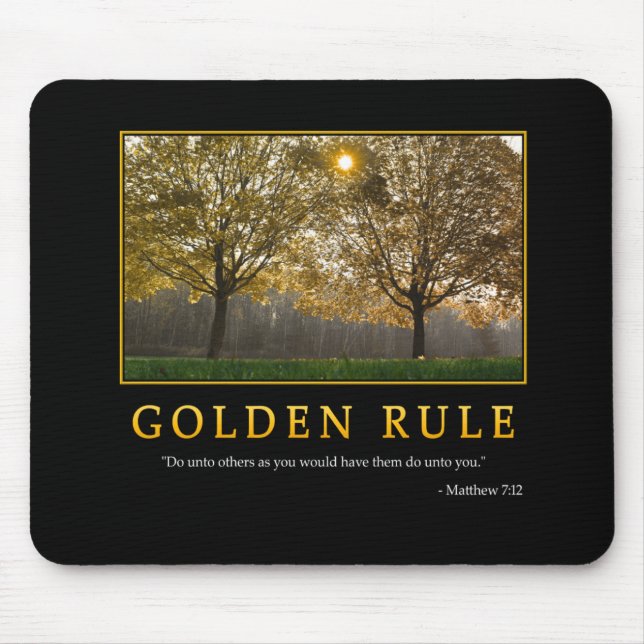 Goldene Regel Mousepad (Vorne)