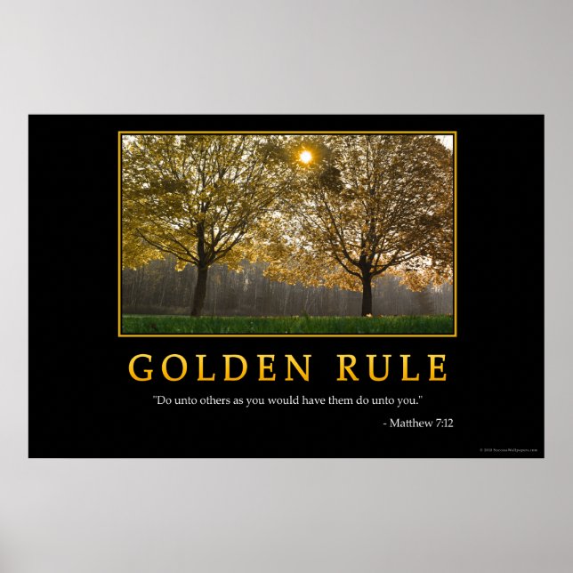 Goldene Regel Poster (Vorne)