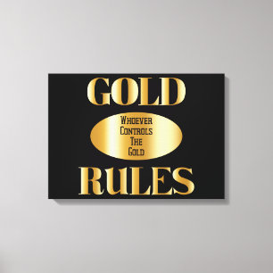 Goldene Regeln Goldene Mauer Leinwanddruck