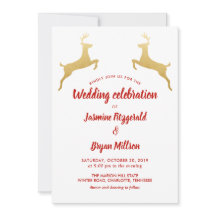 Goldene Rentiere | Christmas | Hochzeit