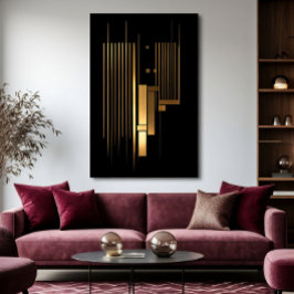 Goldene Resonanz Leinwanddruck