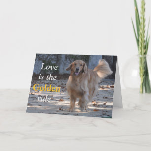 Goldene Retriever jeder Anlass-Karte Karte