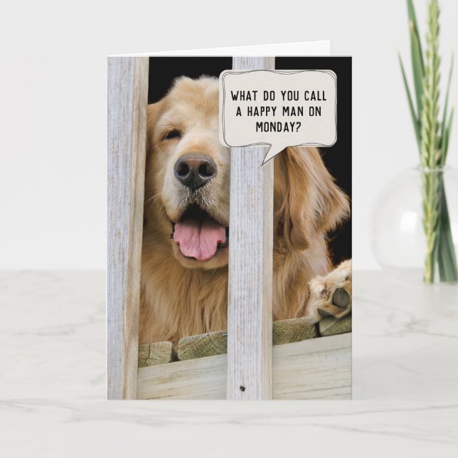 Goldene Retriever Karte (Vorderseite)