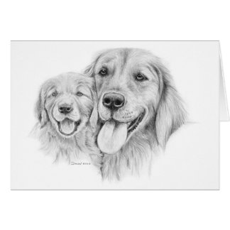 Goldene Retriever-Karte