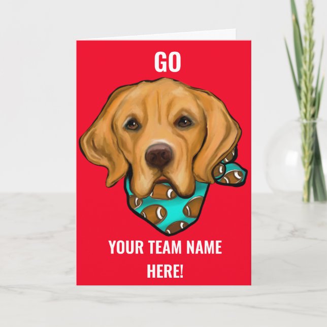 Goldene Retriever-Karte Karte (Vorderseite)