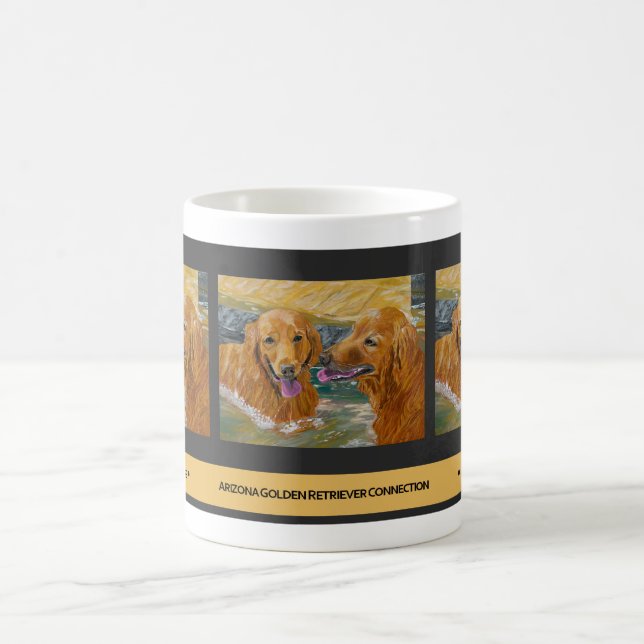 Goldene Retriever-lustige Tasse (Mittel)