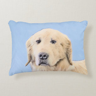 Goldene Retriever Malerei - Niedliche Original Dog Dekokissen