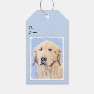 Goldene Retriever Malerei - Niedliche Original Dog Geschenkanhänger