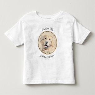 Goldene Retriever Malerei - Niedliche Original Dog Kleinkind T-shirt