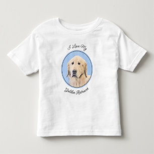 Goldene Retriever Malerei - Niedliche Original Dog Kleinkind T-shirt