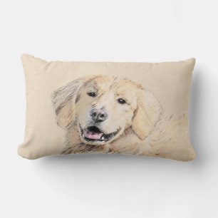 Goldene Retriever Malerei - Niedliche Original Dog Lendenkissen
