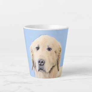 Goldene Retriever Malerei - Niedliche Original Dog Milchtasse