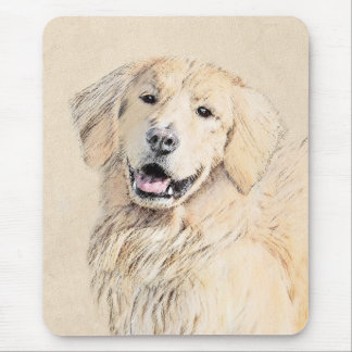 Goldene Retriever Malerei - Niedliche Original Dog Mousepad