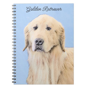 Goldene Retriever Malerei - Niedliche Original Dog Notizblock