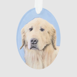 Goldene Retriever Malerei - Niedliche Original Dog Ornament