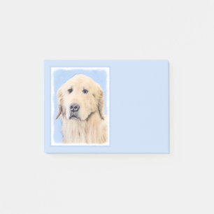 Goldene Retriever Malerei - Niedliche Original Dog Post-it Klebezettel