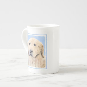 Goldene Retriever Malerei - Niedliche Original Dog Prozellantasse