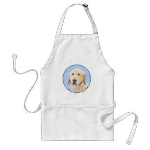Goldene Retriever Malerei - Niedliche Original Dog Schürze