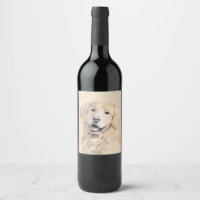 Goldene Retriever Malerei - Niedliche Original Dog