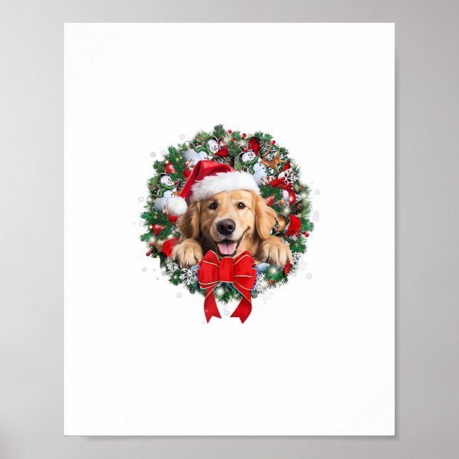 Goldene Retriever Weihnachtsfeier Dekoration Weihn (Vorne)