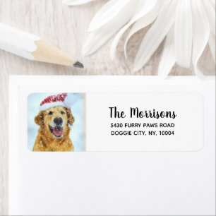 Goldene Retriever-Weihnachtsmannmütze, benutzerdef