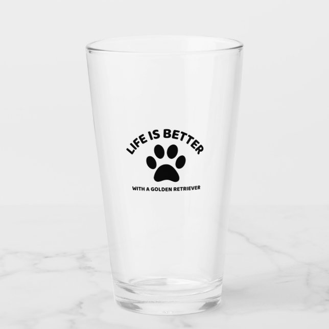 Goldene Retrivierbarkeit Glas (Vorderseite)