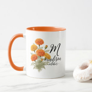 Goldene Ringelblumen-Blumen-Tasse — Madison Editio Tasse