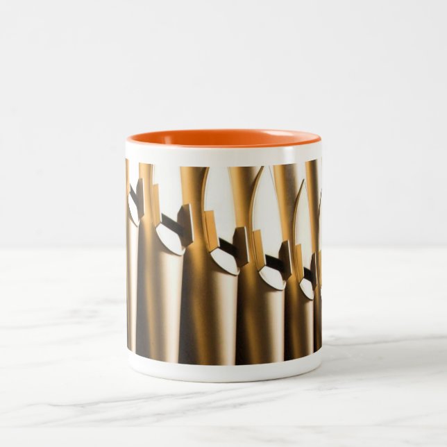Goldene Rohr-Tasse Zweifarbige Tasse (Mittel)