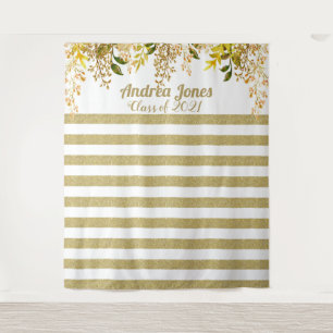 Goldene Rose Abschluss-Tapete Wandteppich
