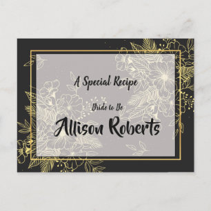 Goldene Rose Brautparty Rezept Postkarte