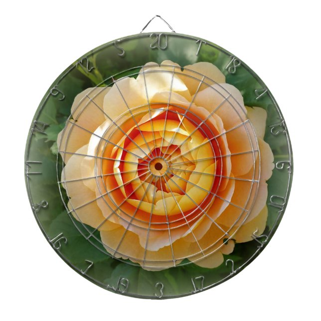 Goldene Rose Dartscheibe (vorne)