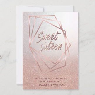 Goldene Rose Einladung