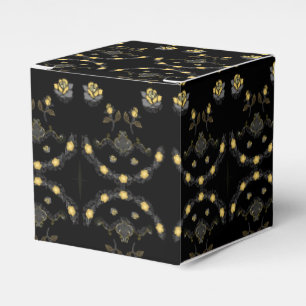 Goldene Rose Gefälligkeitsbox Geschenkschachtel