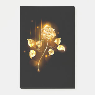 Goldene Rose ( gold rose ) Post-it Klebezettel