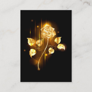 Goldene Rose ( gold rose ) Telefonnummerkarte