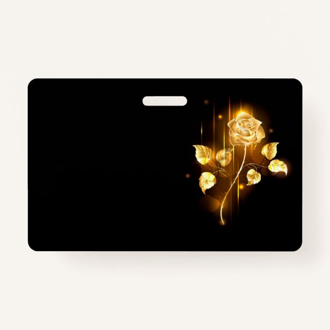 Goldene Rose (goldene Rose) Ausweis (Vorderseite)