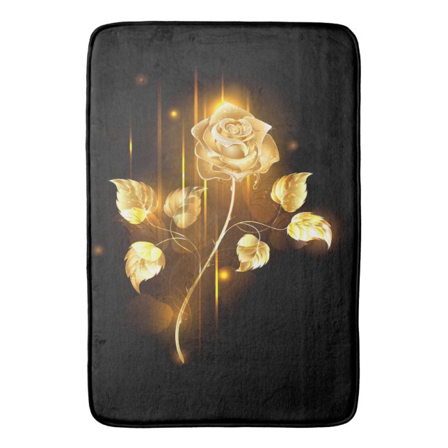 Goldene Rose (goldene Rose) Badematte (Vorderseite Vertikal)