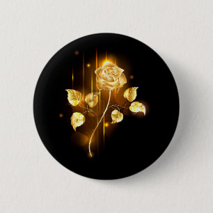 Goldene Rose (goldene Rose) Button