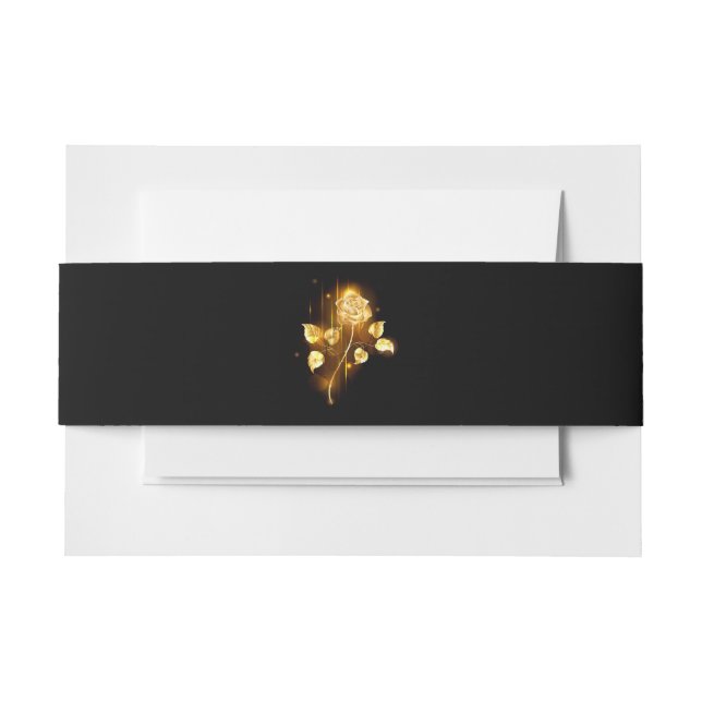 Goldene Rose (goldene Rose) Einladungsbanderole (Vorderseite Beispiel)