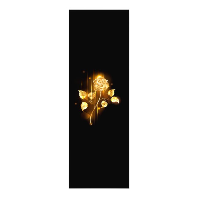 Goldene Rose (goldene Rose) Fotodruck (Vorne)