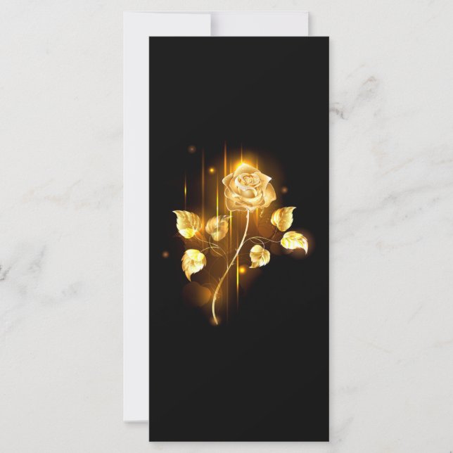 Goldene Rose (goldene Rose) Karte (Vorderseite)