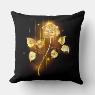 Goldene Rose (goldene Rose) Kissen