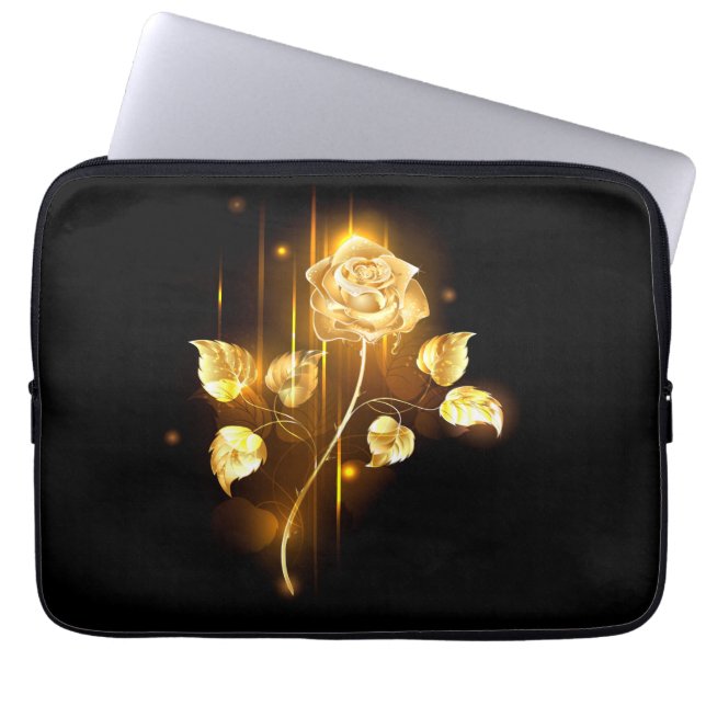 Goldene Rose (goldene Rose) Laptopschutzhülle (Vorderseite)