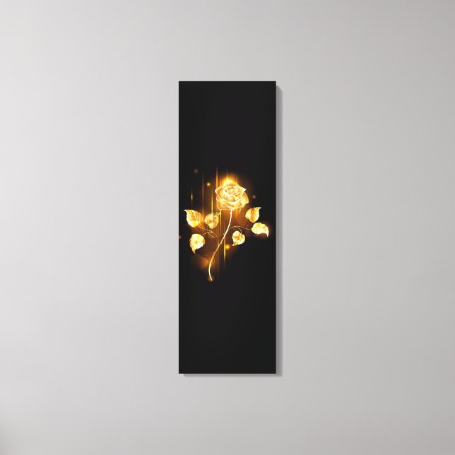 Goldene Rose (goldene Rose) Leinwanddruck (Vorderseite)