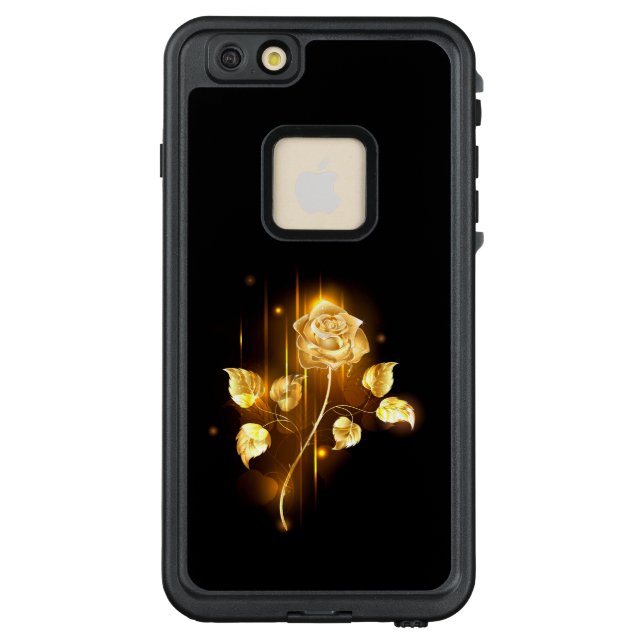 Goldene Rose (goldene Rose) LifeProof iPhone Hülle (Rückseite)